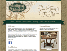 Tablet Screenshot of antiquesunlocked.com